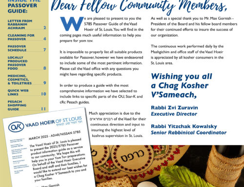 Pesach Guide – 2025/5785
