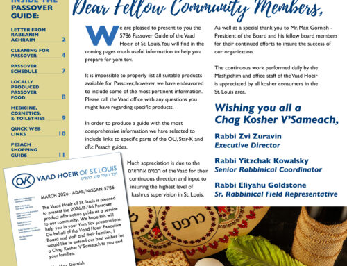 Pesach Guide – 2026/5786